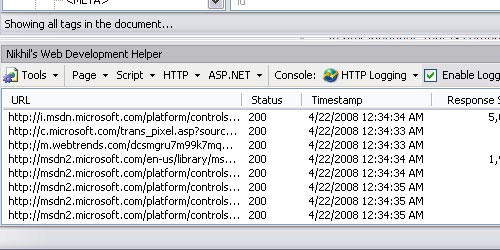 Screenshot - Web Development Helper IE Add-On