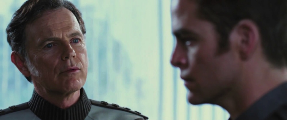 Bruce Greenwood as Pike in the 2009 film