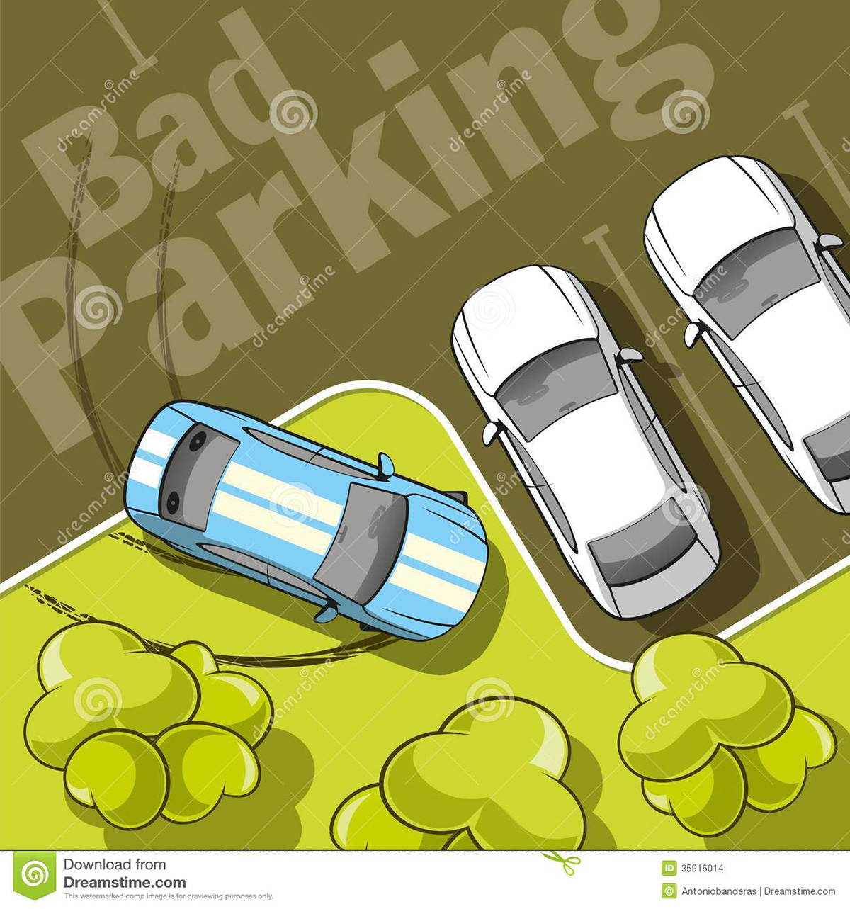 bad-parking-top-view-car-parked-lawn-trees-35916014